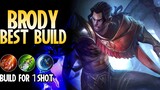 Brody Best Build | Top 1 Global Brody Build | Brody Gameplay - Mobile Legends