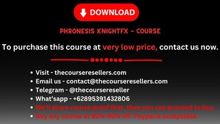 Phronesis KnightFX - Course