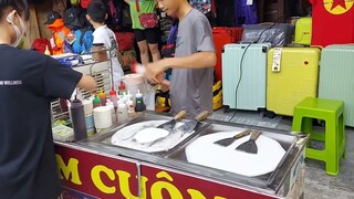 scroll ice cream delicious street food in Hoi An|| Kem cuộn Món ngon đường phố Hội an