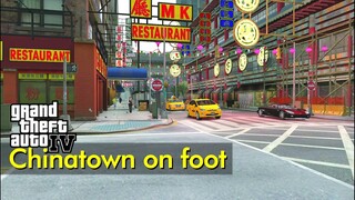 Strolling in Chinatown (northern blocks) | Just Walking | GTA IV