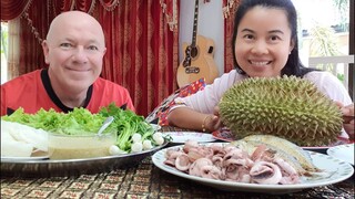 Mackerel with squid Order online Durian Thongthong, U-Hua, Fish & Squid Wrapping Veggies