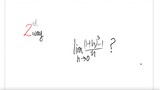 2nd way: lim ((1+h)^3-1)/x? as h →0