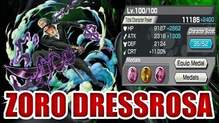 ZORO DRESSROSA GAMEPLAY | ONE PIECE BOUNTY RUSH | OPBR