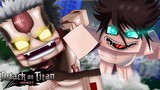 Minecraft - Attack On Titan - A BATALHA DO TITAN DE ATAQUE E TITAN BLINDADO !
