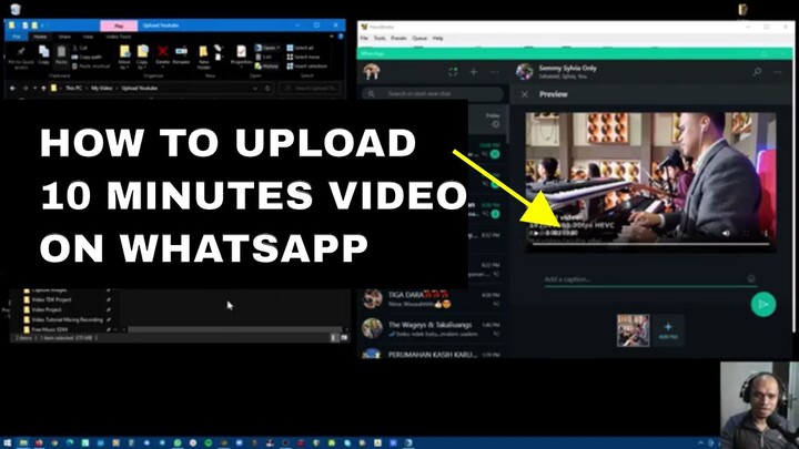 How to post long video on whatsapp (up to 10 minutes or even more)