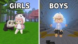 girls vs boys playing mini world #3