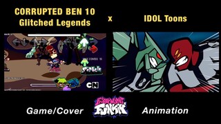 Corrupted BEN 10 Glitched Legends vs BF & Pibby  | Come Learn With Pibby x FNF Animation x GAME