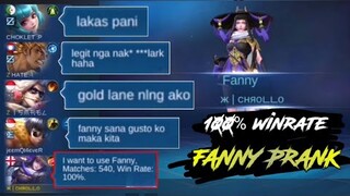 100% WINRATE FANNY | FANNY PRANK | MLBB