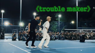 สองหนุ่มคัฟเวอร์แดนซ์ Trouble Maker (ไม่มีพรุ่งนี้) ในค่ายฝึกทหาร 