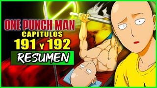 ⛔️ONE PUNCH MAN 191 y 192 | Resumen en 10 Minutos (más o menos)