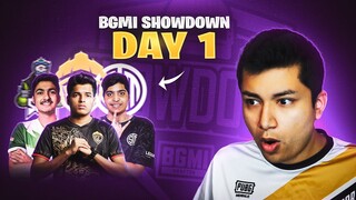 ROLEX REACTS to BGMI SHOWDOWN LAN TOURNAMENT (DAY 1)