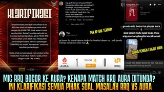 MIC RRQ BOCOR KE AURA? KENAPA MATCH DITUNDA? INI KLARIFIKASI DARI SEMUA PIHAK