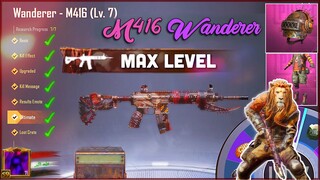 First Maxed M416 - Wanderer (Lv.7) Lucky Spin - PUBG Mobile / تطوير الامفور الجديد ماكس ببجي