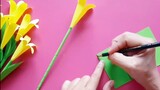 [Xếp origami thủ công] Những bông hoa nhỏ màu vàng xinh xắn, hãy tìm một chiếc bình thật đẹp và cắm 