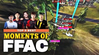 TOP 5 BEST MOMENTS OF FREEFIRE ASIA CHAMPIONSHIP - FFAC || Team Elite | HQ Esports | Evos | CGGG !!