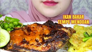 ASMR IKAN BAKAR TEMPE MENDOAN CABE RAWIT | ULUL ASMR INDONESIA