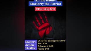 Moriarty the patriot anime moriartythepatriot underratedanime bestanime animeedit sherlock moriarty