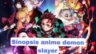 review anime kimetsu no yaiba genre's, adventure action , supernatural mistery