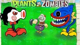 Plants vs Zombies +  Monster Tank and Scary Teacher 3D Animation + Friday Night Funkin