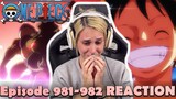 NEW FRIENDS = NEW FOES One Piece Episode 981-982 REACTION