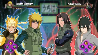MINATO & NARUTO VS FUGAKU & SASUKE | Naruto Storm 4 MOD
