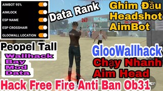 Hướng Dẫn Hack Free Fire OB31 DATA AUTO HEADSHOT GHIM ĐẦU, AIM HEAD, AIMBOT, AIMFOV , FLY, WALLHACK