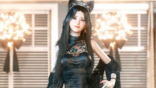 Say So Black Cheongsam (Vertical Screen)