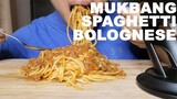 Mukbang Spaghetti Bolognese & Caesar Salad (ASMR Korea USA UK Hongkong Philippines Singapore Thai)