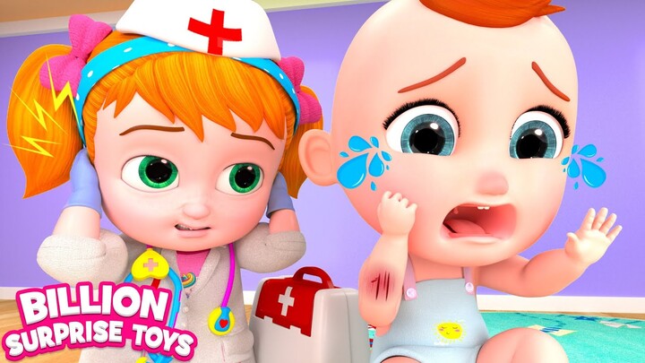 Bayi mendapat boo-boo. Ayo bantu Dolly merawat luka Baby - Kids Cartoon