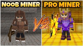 🔴PRO MINER VS NOOB MINER IN SKYBLOCK MINING AREA -BLOCKMAN SKYBLOCK