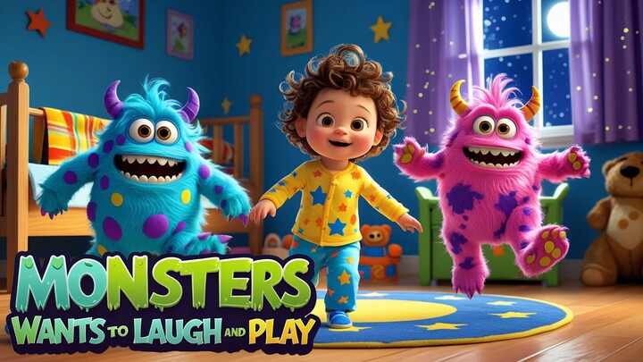 Monsters Want to Laugh and Play 😄 | Fun Kids’ Song