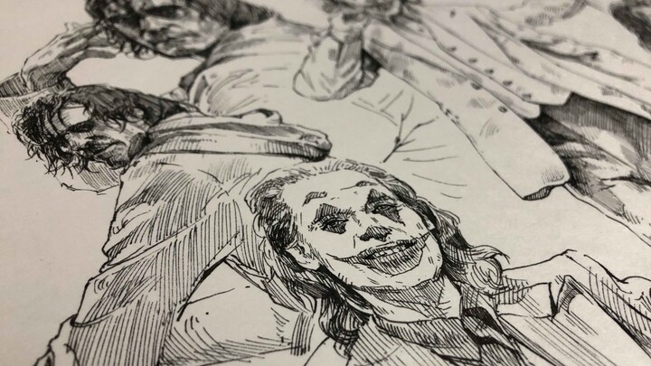 Lukisan Tangan | Menggambar Joker Tanpa Sketsa 