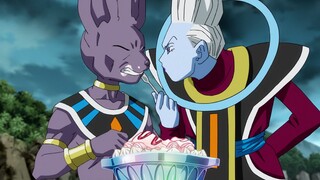 Beerus dan Whis yang menyukai makanan [Dragon Ball Z: Kebangkitan Frieza]