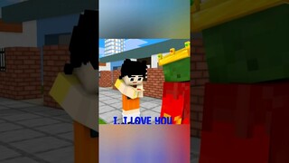 Prince rejects poor doll's love.😞😞 Minecraft animation game #minecraft #shorts #viral