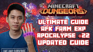 Ultimate Guide AFK Farm EXP at Redstone Mines Apocalypse Plus 22 Minecraft Dungeons