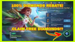 CLAIM MATHILDA LIMITED-TIME SKIN AND FREE DIAMONDS! 100% DIAMOND REBATE MLBB