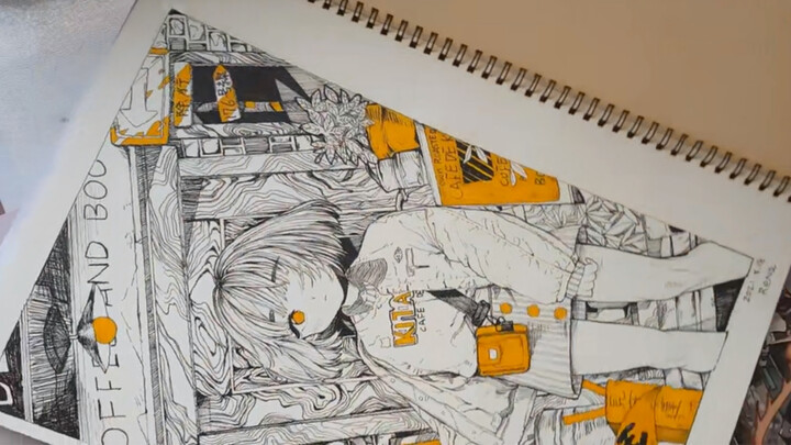 Take a Look of a Junior School Student's Slacking Drawing Book