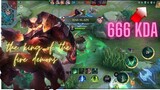 Me playing the king of the fire demons with 666 KDA #mlbb #thamuz