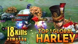 Harley Perfect Rotation! Harley Best Build [ Top 1 Global Harley by P E M A S O K ] - Mobile Legends