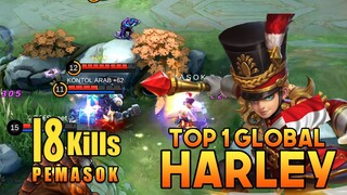 Harley Perfect Rotation! Harley Best Build [ Top 1 Global Harley by P E M A S O K ] - Mobile Legends