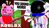 If PIGGY sees me... MY VOICE GETS HIGHER!! - Roblox Piggy