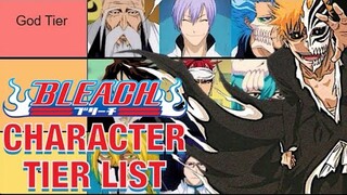 The Bleach Character Tier List.