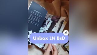 Unbox Bungou Stray Dogs light novel 1. hình như đợt đầu ai cũng trúng bookmark của Kuni với Ranpo thì phải nhỉ unboxing bungoustraydogs anime fyp