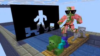 Monster School : Hole In The Wall - Minecraft Animation