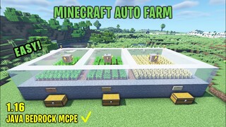 How To Make Automatic Wheat Farm in Minecraft 1.17 Bedrock & Java Edition