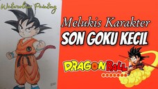 Lukis Karakter Goku Kecil, Nostalgia Banget Gak Sih