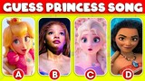 Guess Princess SONG? | The Little Mermaid, Moana, Elsa, Peach | LookQUIZ.