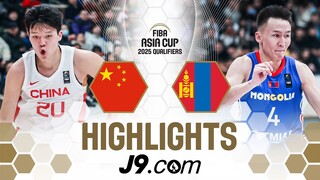 China 🇨🇳 take care of business against Mongolia | J9 Highlights | FIBA Asia Cup 2025 Qualifiers