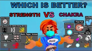 Which is Better: STRENGTH or CHAKRA in Anime Fighting Simulator ROBLOX