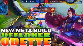 MAGE ODETTE Gameplay Tutorial|New Meta BUILD|Offlaner/Mage/Chase with INSTANT ENEMY KILL! #odette